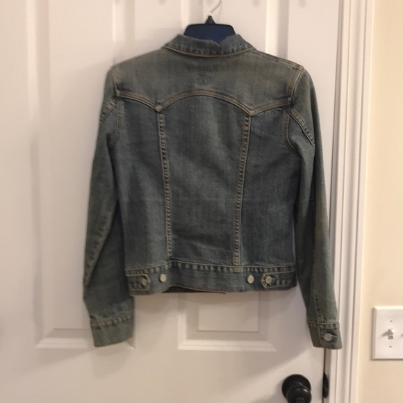 GAP Bistretch old school distressed denim jacket - Picture 3 of 5